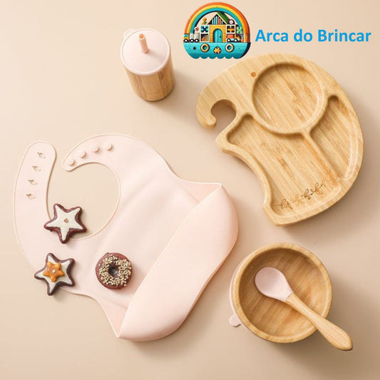 Kit Introdução Elefante Bambu - 5 itens Para Meninos e Meninas