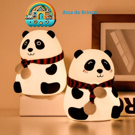 Luminária De Panda Com Led USB Silicone