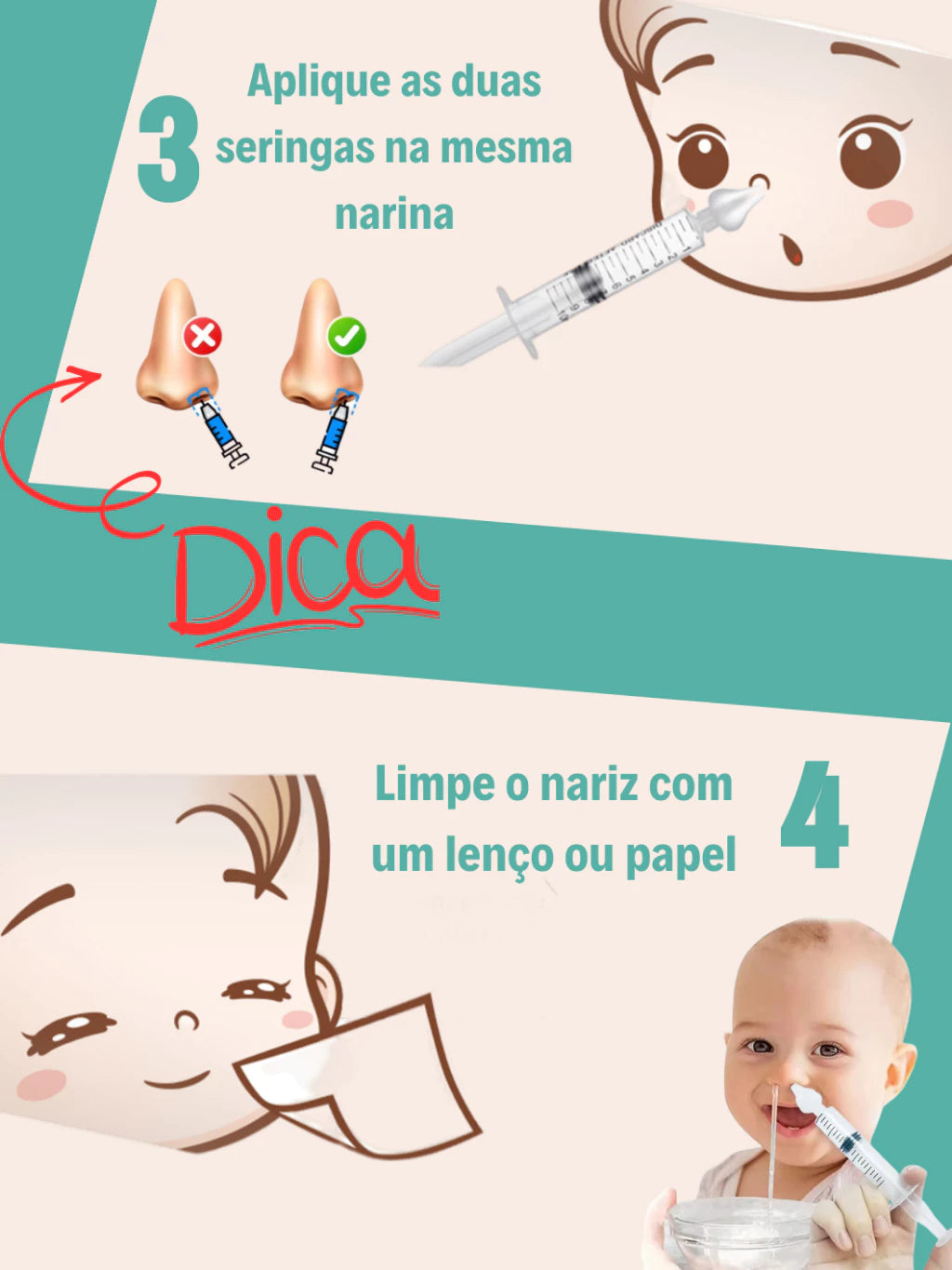 Kit Aspirador Nasal Infantil – Nariz Limpinho e Respiração Livre!