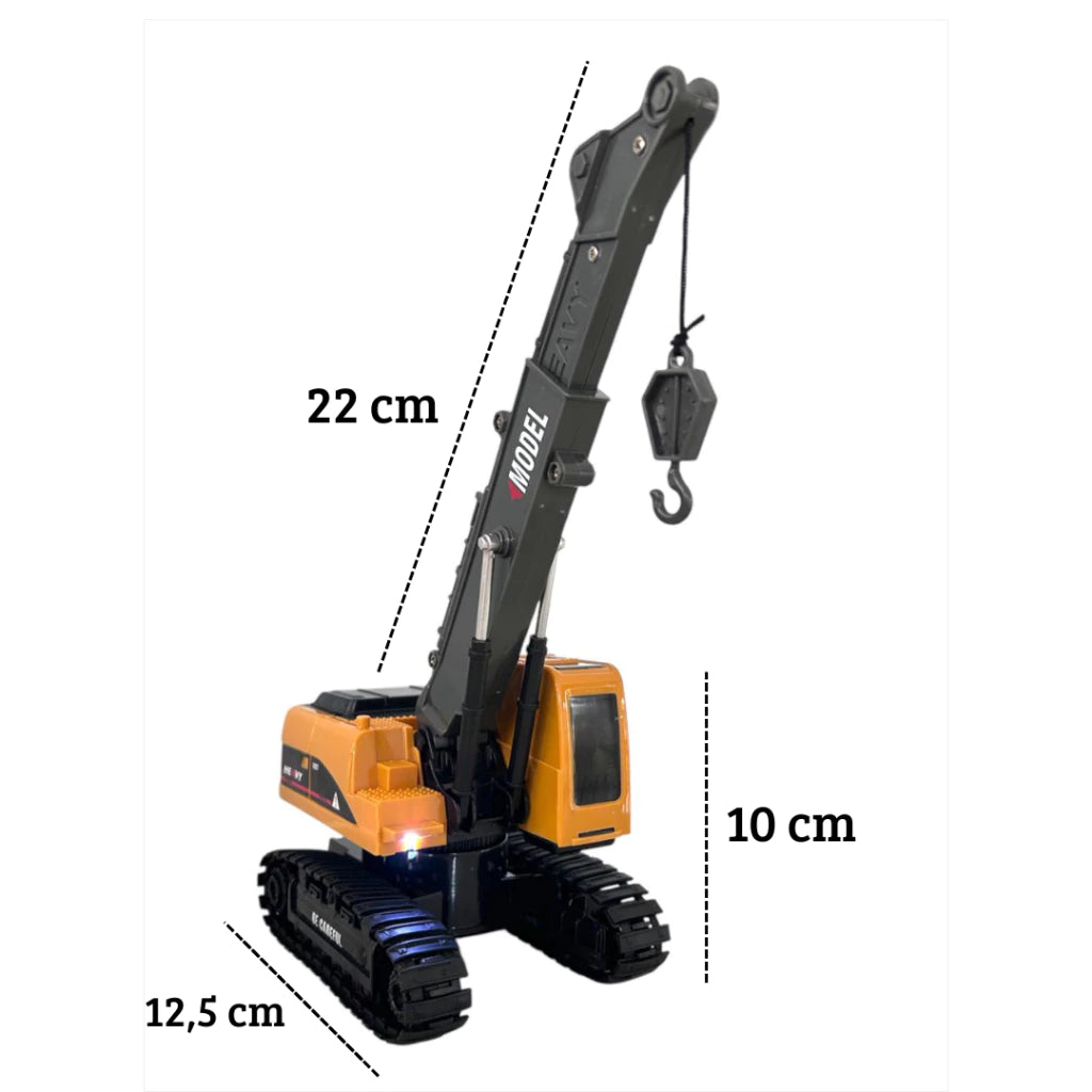 Super Caminhão Controle Remoto – Escavadeira, Guindaste e Caçamba