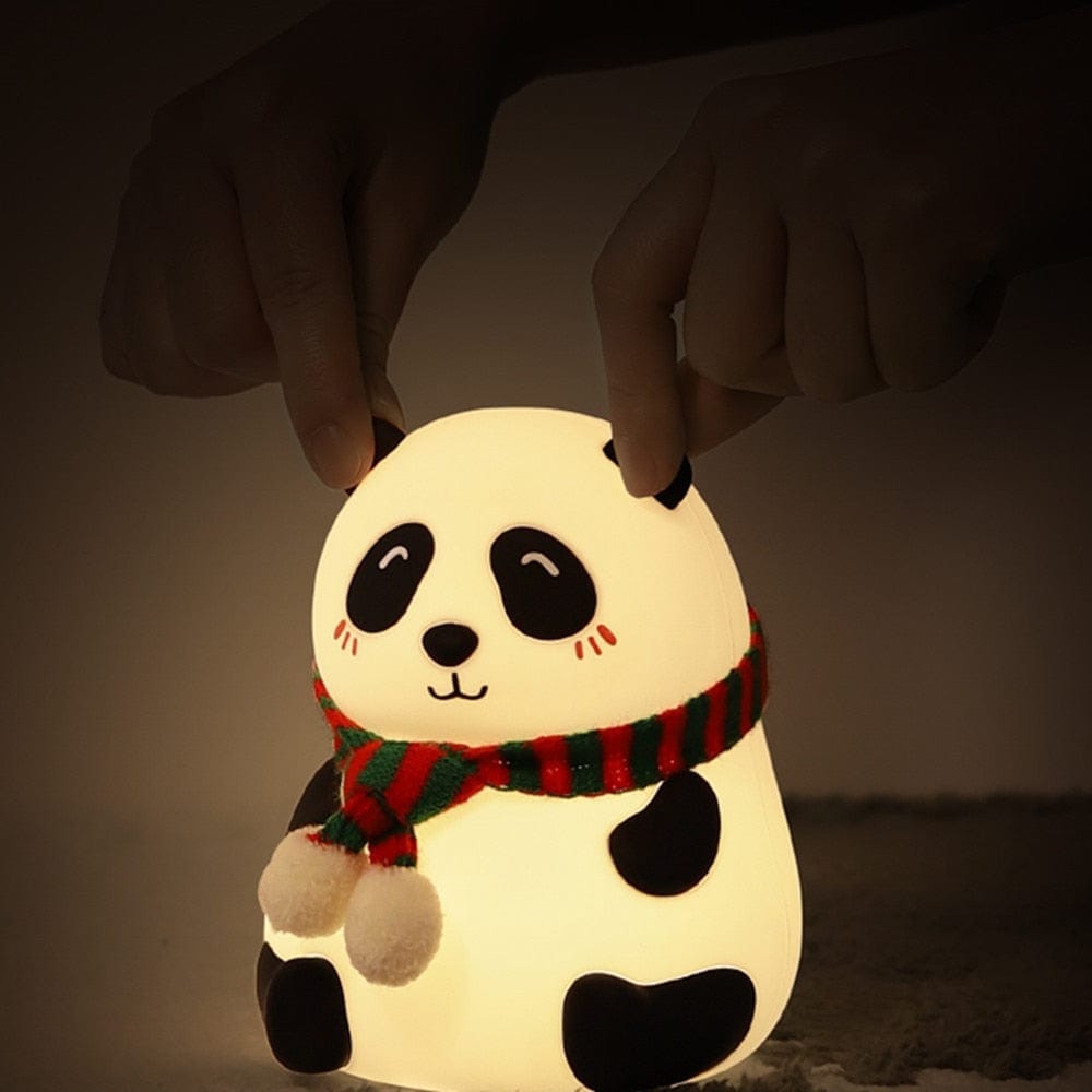 Luminária De Panda Com Led USB Silicone